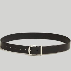 NWT Madewell The Essential Wide Leather Belt | Black | Size XS